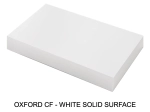 Plan de toilette suspendu, pour vasque à poser, L 50 à 201 x P 30 à 51 cm, finition lisse mate, 10 couleurs au choix, Anti bactérien, résine Akrytan®, Livraison Offerte.